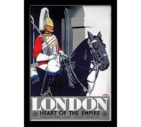 Pyramid International "London (3)" Framed Print Memorabilia, Multi-Colour, 30 x 40 cm