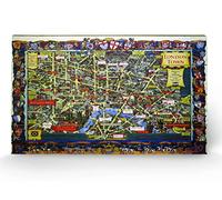 Pyramid International London 5 Wood Print, Multi-Colour, 45 x 76 x 1.3 cm