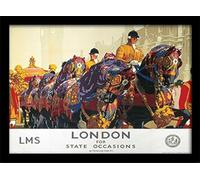 Pyramid International London (7)" Framed Print Memorabilia, Multi-Colour, 30 x 40 x 1.3 cm