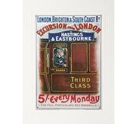 Pyramid International London Brighton Mounted Print Memorabilia, Multi-Colour, 30 x 40 x 1.3 cm