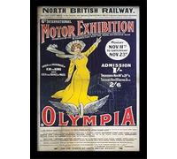 Pyramid International London Olympia Framed Print Memorabilia, Multi-Colour, 30 x 40 x 1.3 cm