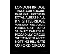 Pyramid International "London Transport (10)" Framed Print Memorabilia, Multi-Colour, 30 x 40 cm