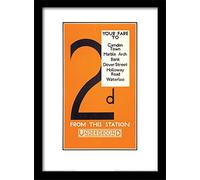 Pyramid International "London Transport (12)" Framed Print Memorabilia, Multi-Colour, 30 x 40 cm