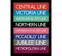 Pyramid International "London Transport (9)" Framed Print Memorabilia, Multi-Colour, 30 x 40 cm