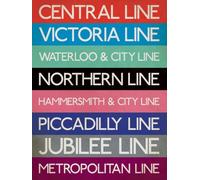 Pyramid International London Underground Stations Art Print, 60cm x 80cm (24 x 32-inch)