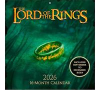 Pyramid International LORD OF THE RINGS (LOTR) 2026 Square Wall Calendar - Official 16-Month Middle-earth Calendar with Epic Movie Imagery - Gift for Fantasy Fans & Tolkien Collectors