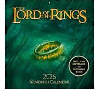 Pyramid International LORD OF THE RINGS (LOTR) 2026 Square Wall Calendar - Official 16-Month Middle-earth Calendar with Epic Movie Imagery - Gift for Fantasy Fans & Tolkien Collectors