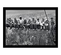 Pyramid International Lunch On A Skyscraper Memorabilia, Multi-Colour, 30 x 40 cm