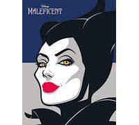 Pyramid International "Maleficent Face Canvas Print, Multi-Colour, 30 x 40 x 1.3 cm