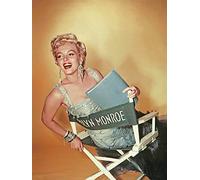 Pyramid International "Marilyn Monroe Gold Canvas Print, Multi-Colour, 30 x 40 x 1.3 cm