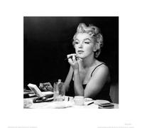 Pyramid International "Marilyn Monroe Preparation Paper Art Print, Multi-Colour, 40 x 40 x 1.3 cm