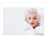 Pyramid International "Marilyn Monroe White Paper Art Print, Multi-Colour, 40 x 50 x 1.3 cm