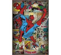 Pyramid International Marvel Comics (SpiderMan Retro) Maxi Poster - Premium Quality 61cm x 91cm Wall Art for Bedroom, Office or Dorm - Great Gift for Fans & Collectors