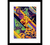 Pyramid International Marvel Guardians of the Galaxy Poster Framed Print Collector's Edition (White Border Collage Design) 30cm x 40cm - Official Merchandise