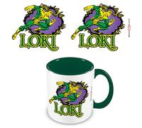 Pyramid International Marvel Loki Mug in Presentation Gift Box (Comic Design) 11oz Ceramic Coffee Mug, Green Mugs for Women and Men - Official Merchandise
