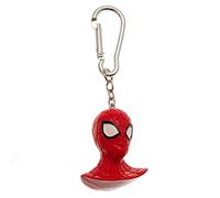 Pyramid International Marvel Spider-Man Keyring (3D Spiderman Design) Carabiner, Zip Pull or Backpack Charm, Marvel Gifts and Key Chains for Men and Key Chains for Women - Official Merchandise
