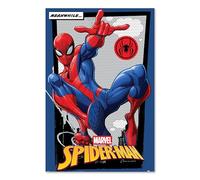 Pyramid International Marvel Spider-Man Poster Meanwhile Comic Wall Picture 61 x 91.5 cm Superhero Wall Decoration for Living Room, Gaming Room and Teenager's Room