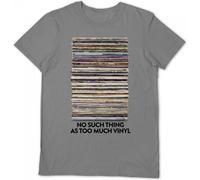 Pyramid International Men's Too Much Vinyl T-Shirt in Grey | Size: XL Pyramid International Grey XL