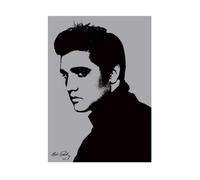 Pyramid International "Metallic Elvis Presley Art Print, Multi-Colour, 60 x 80 x 1.3 cm