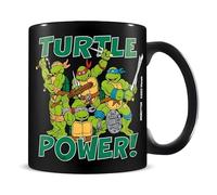 Pyramid International MGB27769 Teenage Mutant Ninja Turtles Ceramic Coffee Mug, Turtle Power Design, 11oz Capacity, Black
