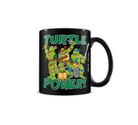 Pyramid International MGB27769 Teenage Mutant Ninja Turtles Ceramic Coffee Mug, Turtle Power Design, 11oz Capacity, Black