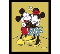 Pyramid International Mickey & Minnie Mouse (True Love) 30cm x 40cm Framed, Collectors Print, One Size
