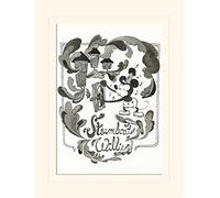 Pyramid International Mickey Mouse Steamboat Willie - Steam Mounted Print Memorabilia, Multi-Colour, 30 x 40 x 1.3 cm