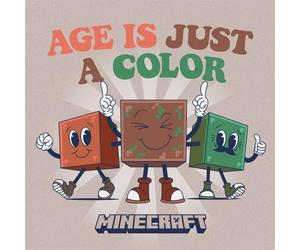 Pyramid International Minecraft (Age is Just a Color) 30x30 Canvas Wall Art - Colorful Decorative Canvas for Gaming Rooms, Kids’ Bedrooms, or Minecraft Fans’ Spaces