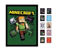 Pyramid International Minecraft (Alex) Collector Print (Framed) 30cm x 40cm - A Stunning Artwork to Enhance Your Collection or Living Space, One Size