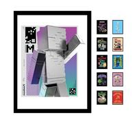 Pyramid International Minecraft (Block Wave) Collector Print (Framed) 30cm x 40cm - A Stunning Artwork to Enhance Your Collection or Living Space, One Size