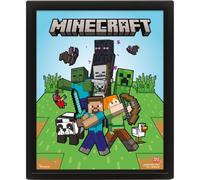 Pyramid International MINECRAFT (CHARACTERS) 3D LENTICULAR (FRAMED)