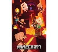 Pyramid International Minecraft Cinematic Piglins Maxi Poster 61cm x 91.5cm, Official Licensed Wall Art Gift