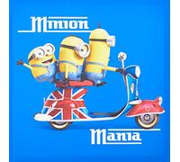 Pyramid International (Minion Mania Blue -Canvas Print 60 x 60cm, Wood, Multi-Colour, 11 oz/315 ml