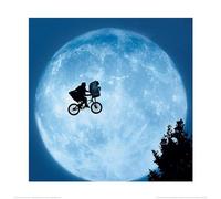 Pyramid International "Moon ET Art Print, Multi-Colour, 40 x 40 x 1.3 cm