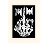 Pyramid International Motionless in White middle Finger Mounted Print Memorabilia, Multi-Colour, 30 x 40 x 1.3 cm
