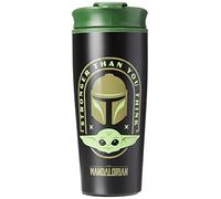 Star Wars The Mandaloria Stronger Than You Think Metal Travel Mug