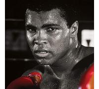 Pyramid International Muhammad Ali (Boxing Gloves) Canvas Print, Wood, Multi-Colour, 85 x 85 x 1.3 cm
