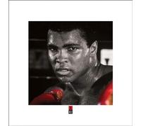 Pyramid International "Muhammad Ali Boxing Gloves Paper Art Print, Multi-Colour, 40 x 40 x 1.3 cm