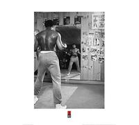 Pyramid International "Muhammad Ali Mirror Paper Art Print, Multi-Colour, 60 x 80 x 1.3 cm