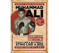 Pyramid International Muhammad Ali (Retro-Corbis) -Canvas Print 85 x 120cm, Wood, Multicolour, 85 x 120 x 1.3 cm