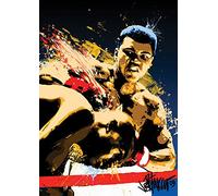 Pyramid International Muhammad Ali (Stung-Petruccio) -Canvas Print 85 x 120cm, Wood, Multicolour, 85 x 120 x 1.3 cm