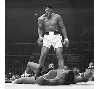 Pyramid International Muhammad (Ali vs Liston-Corbis) -Canvas Print 85 x 85cm, Wood, Multicolour, 85 x 85 x 1.3 cm