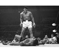 Pyramid International Muhammad Ali vs Liston Landscape-Corbis Canvas Print, Cotton, Multicolour, 85 x 120 x 1.3 cm