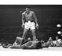 Pyramid International Muhammad (Ali vs Liston Landscape-Corbis) Canvas Print, Wood, Multicolour, 30 x 40 x 1.3 cm