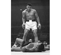 Pyramid International Muhammad (Ali vs Liston Portrait-Corbis) -Canvas Print 85 x 120cm, Wood, Multicolour, 85 x 120 x 1.3 cm