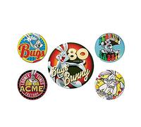 Pyramid International Multicolour 5-Piece Bugs Bunny 80th Anniversary Button Badge Set