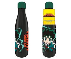 Pyramid International My Hero Academia (Chibi) Metal Drinks Bottle (Boxed), Lightweight and Portable, 17 fl oz / 500ml, One Size