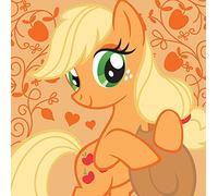 Pyramid International "My Little Pony Applejack Canvas Print, Multi-Colour, 40 x 40 x 1.3 cm