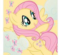 Pyramid International "My Little Pony Fluttershy Canvas Print, Multi-Colour, 40 x 40 x 1.3 cm