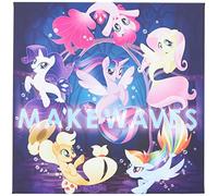 Pyramid International "My Little Pony Movie Make Waves Canvas Print, Multi-Colour, 40 x 40 x 1.3 cm